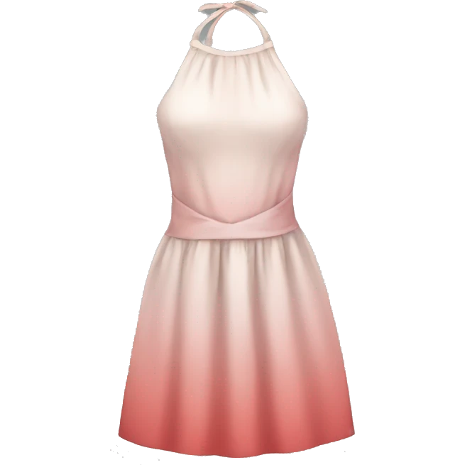 Halter neck dress emoji