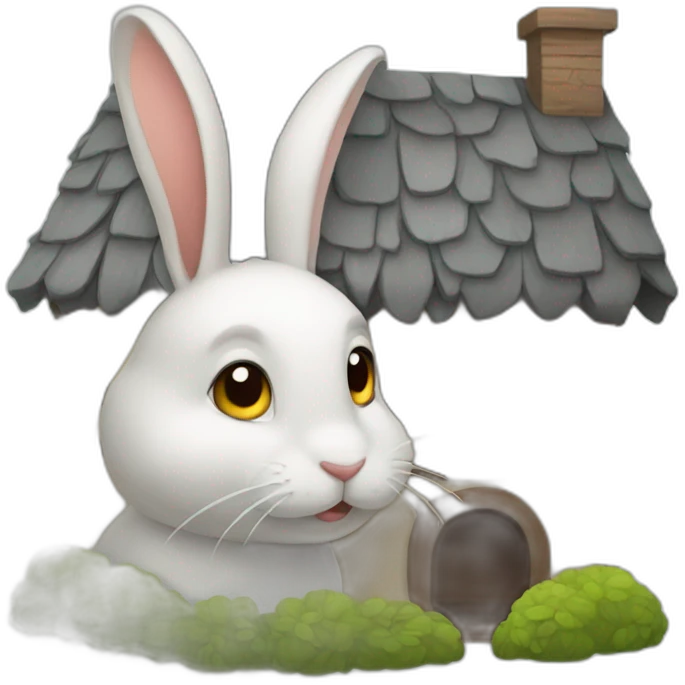 rabbit house emoji