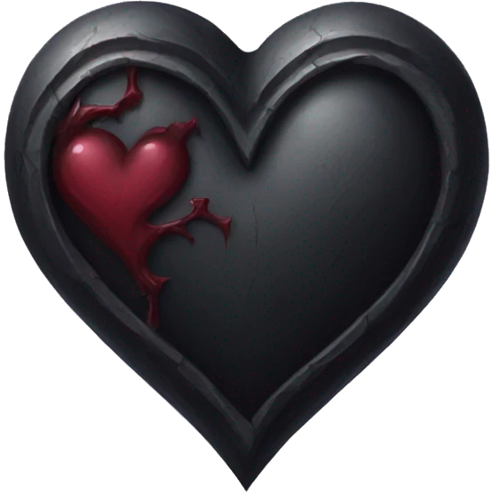 Gothic heart emoji
