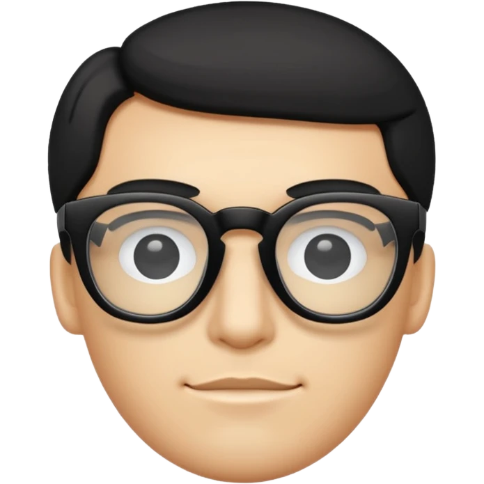 black glasses emoji