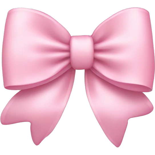 pastel pink bow emoji