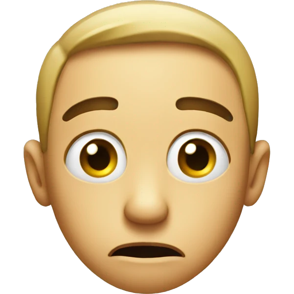 Confused face emoji