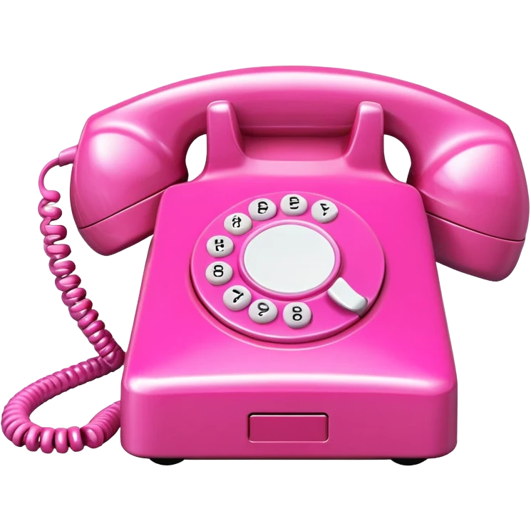 happy pink phone emoji