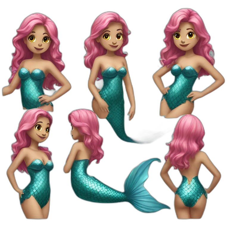 mermaid-girl-lingere emoji