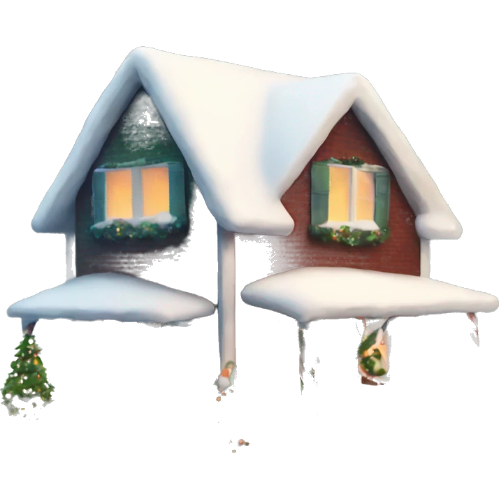Christmas house emoji
