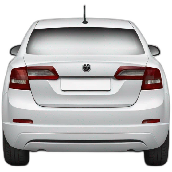 Škoda Octavia II white emoji