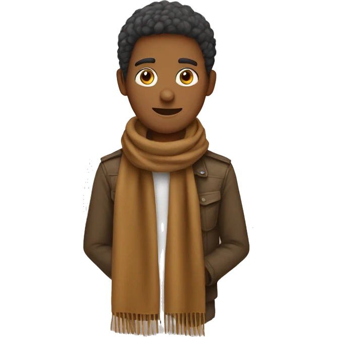 brown scarf emoji