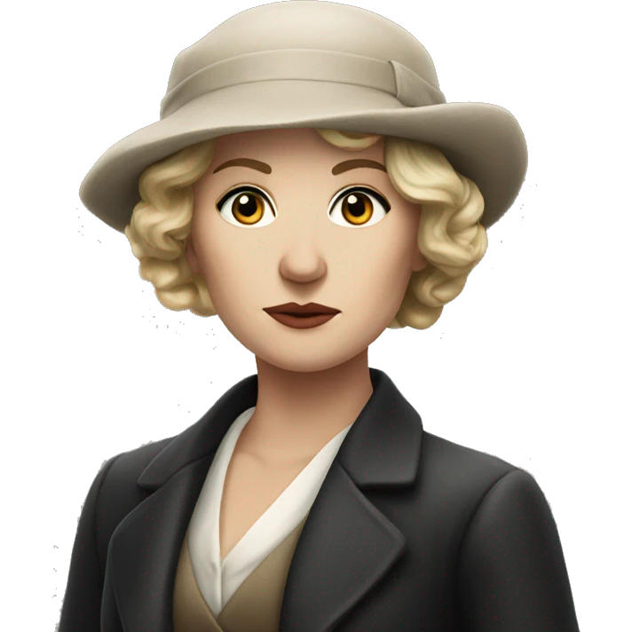 white woman peaky blinder emoji