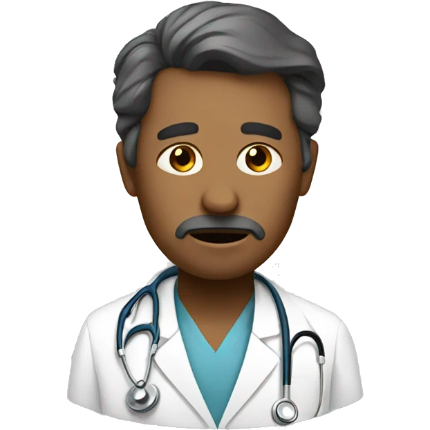 Very tired doctor emoji