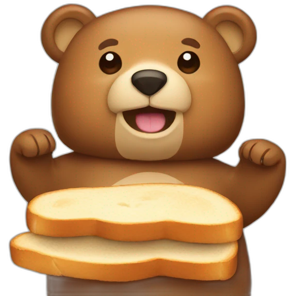 bear toast emoji