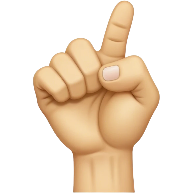 ASL Alphabet “A” Emoji represents the American Sign Language letter “A”. The hand is shown in a closed fist, with the thumb resting on the side of the fist. This is the standard ASL representation of the letter “A” emoji