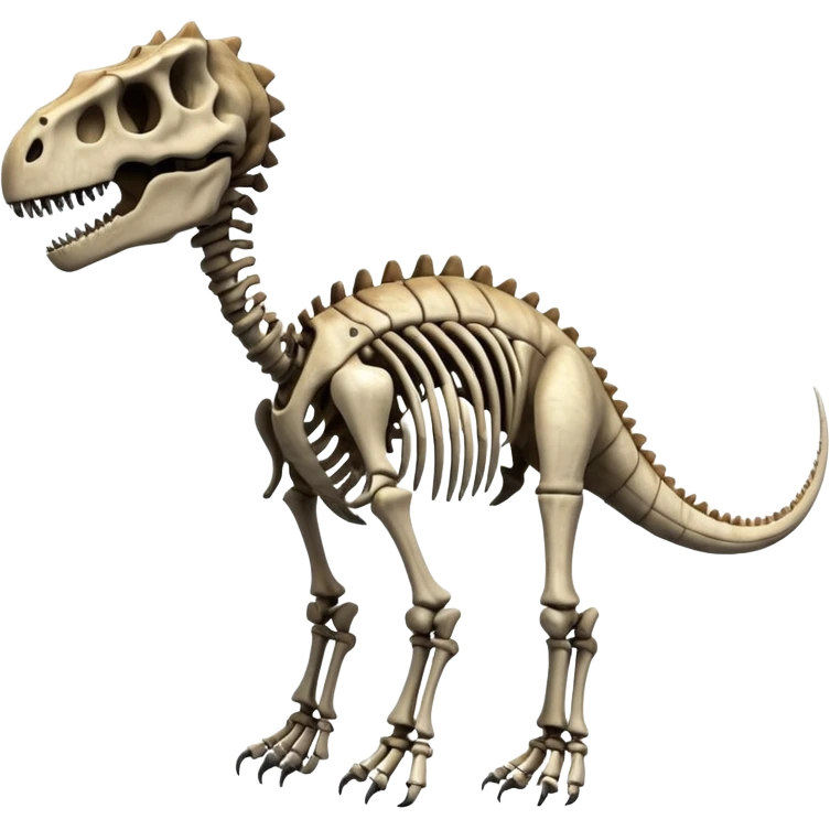 a huge dinosaur skeleton 🦕 emoji