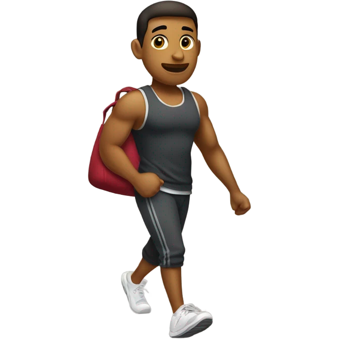 walking into gym emoji