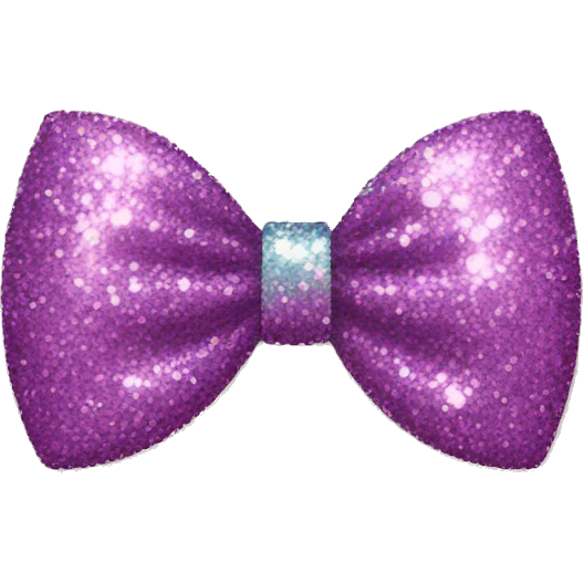 Glitter bow emoji