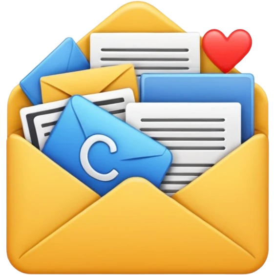 Messy Email Inbox emoji