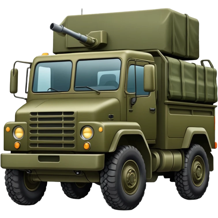 Military truck emoji