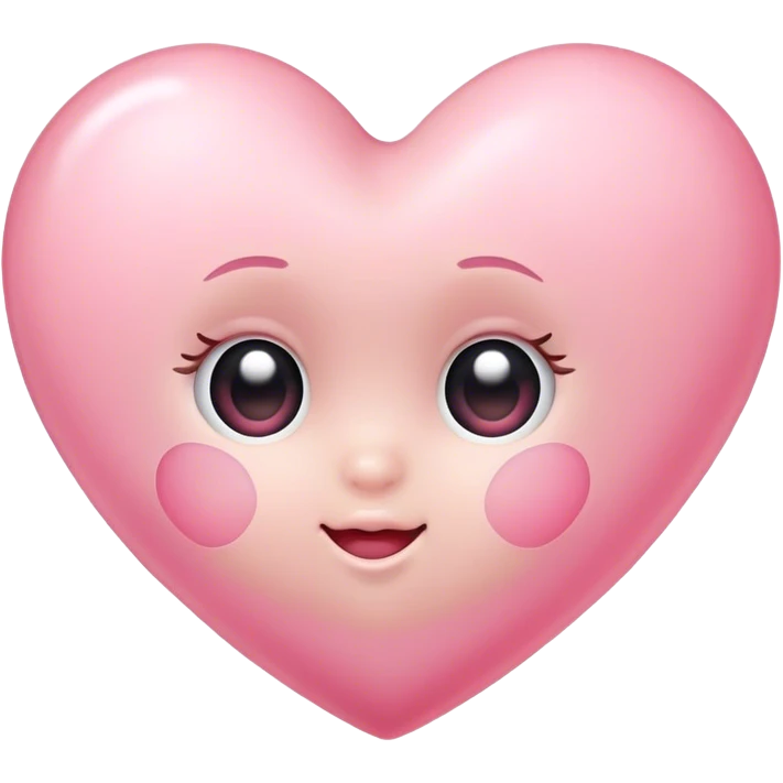 Baby pink heart emoji