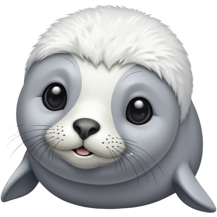 cute white fur seal emoji