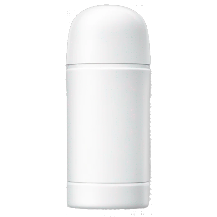 White minimalist deodorant can emoji