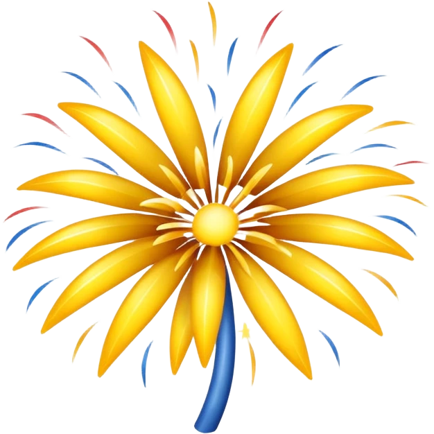 fireworks yellow emoji