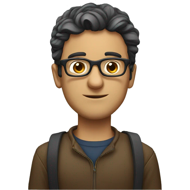 Geza Molnar with glasses emoji
