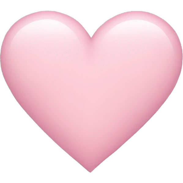 Light pink heart emoji
