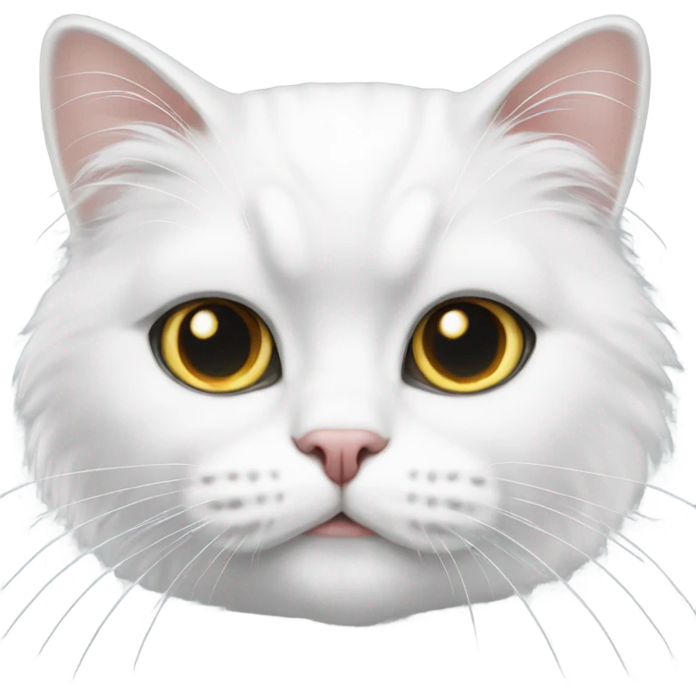 white cat persian emoji