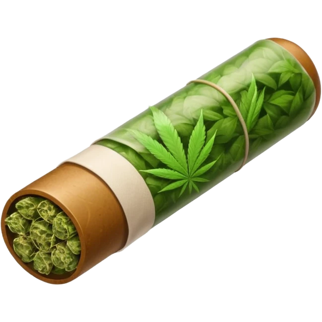 A rolled blunt emoji