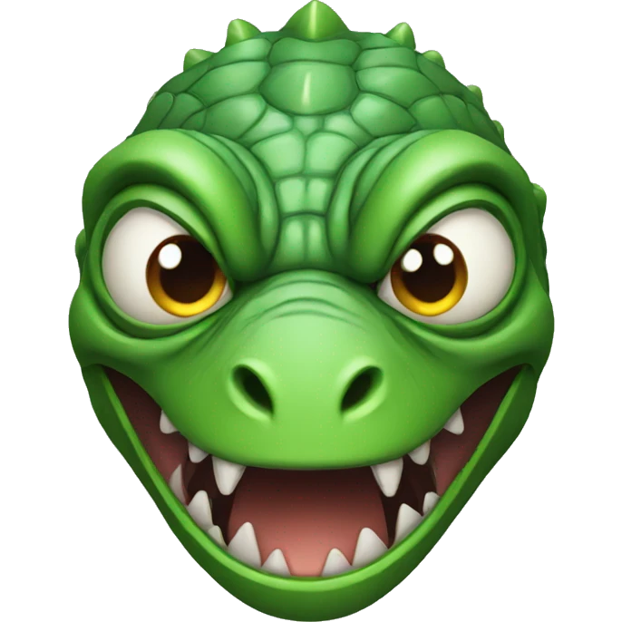 angry humanoid lizard face emoji