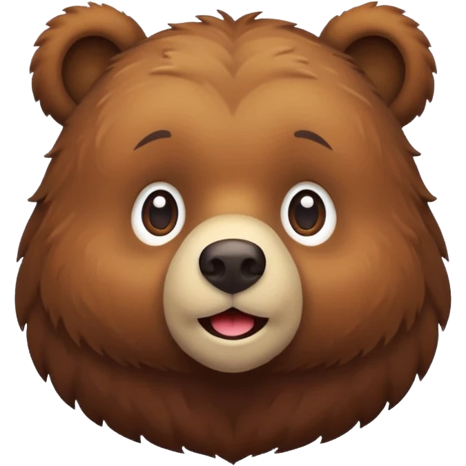 cute brown bear emoji