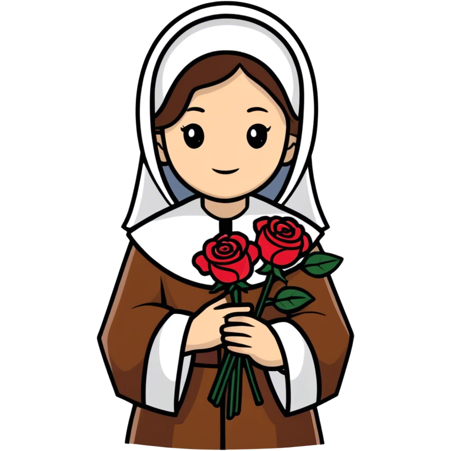 St. Therese little flower emoji