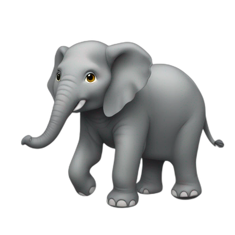 Un éléphant qui danse emoji