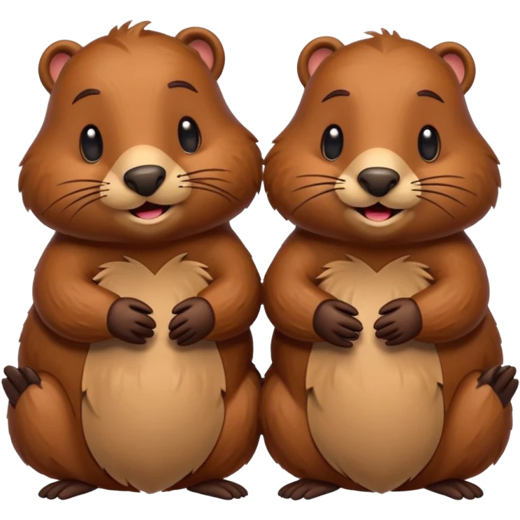 beavers in love emoji