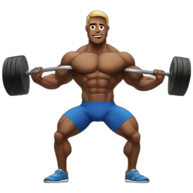 Bodybuilder training emoji