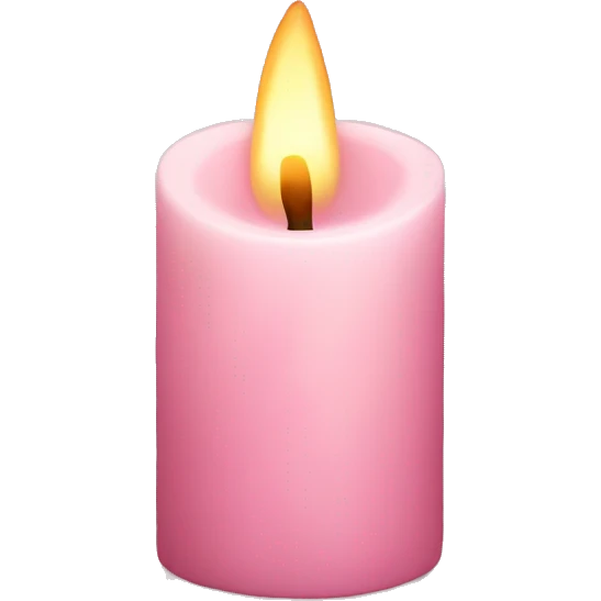 light pink candle emoji