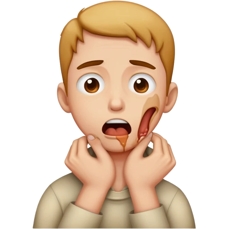 Person choking  emoji