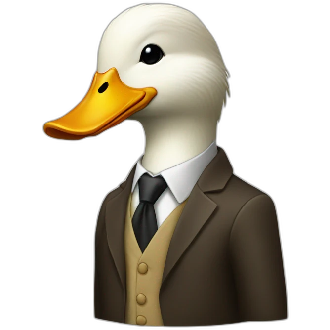 Duck I’m a suit emoji