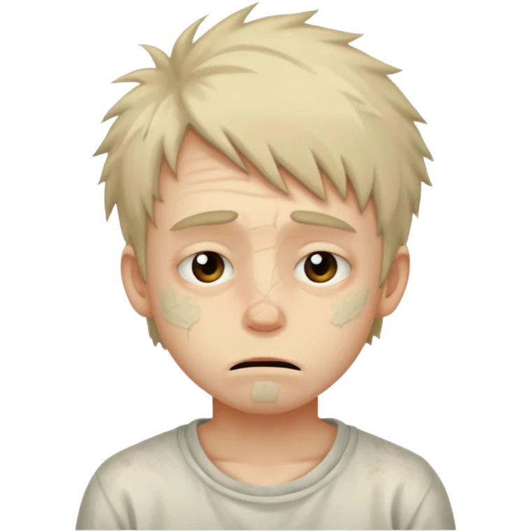drug addicted boy tired rough scruffy emoji