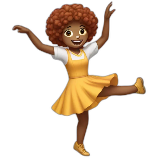 Annie dancing emoji