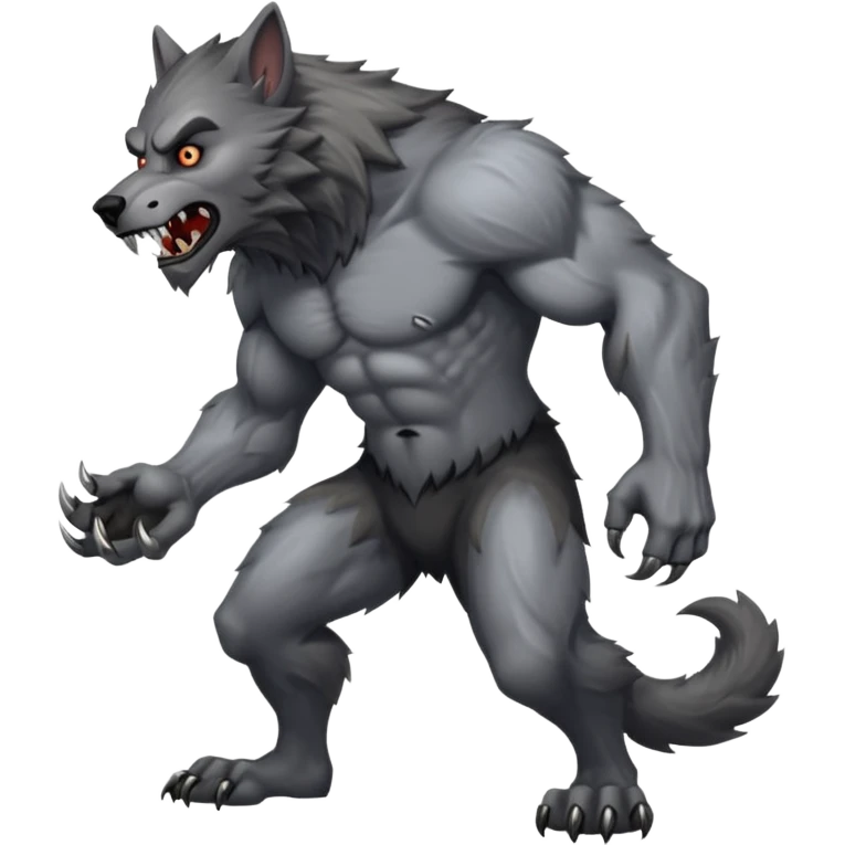 werewolf, full body. emoji