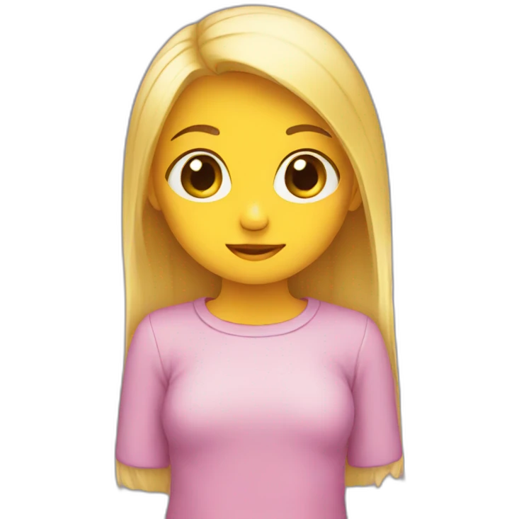 Shy girl emoji