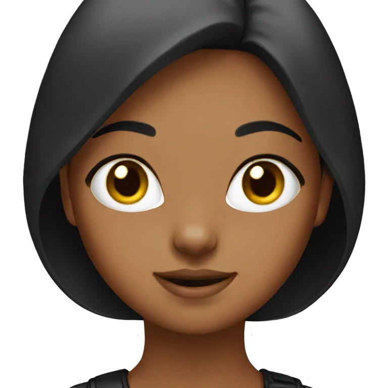 Girl cat black emoji