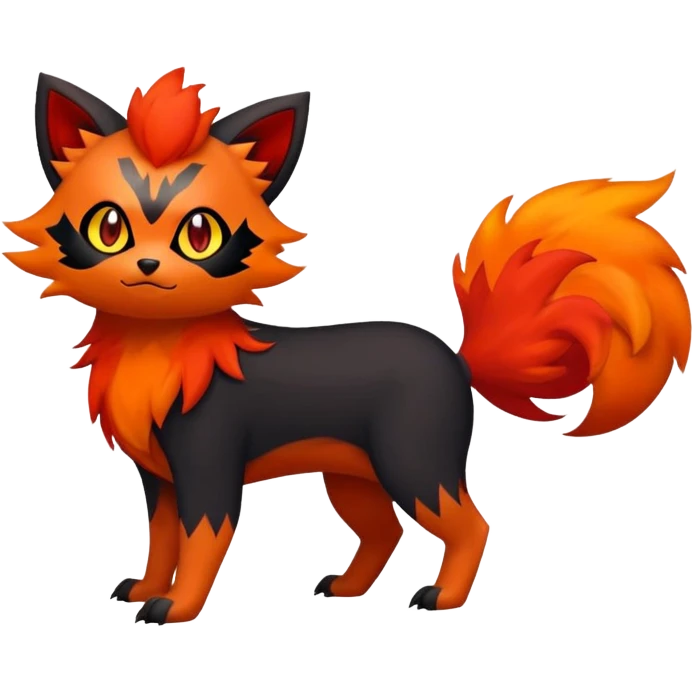 Zorua-Litleo-Litten-Fakémon-hybrid-creature (full body)  emoji