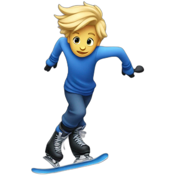Donald Disney skating emoji