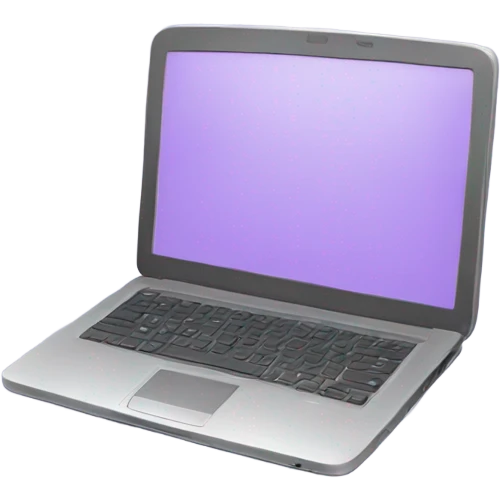 light purple laptop emoji