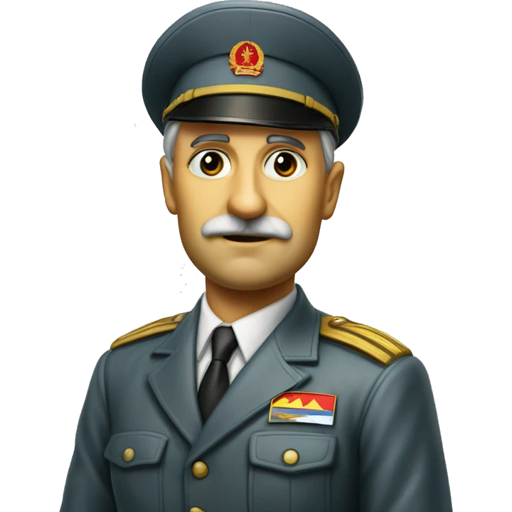 soviet engineer diplomat full scale photoealistic serious emoji