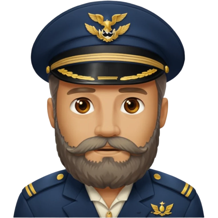 captain bearded emoji