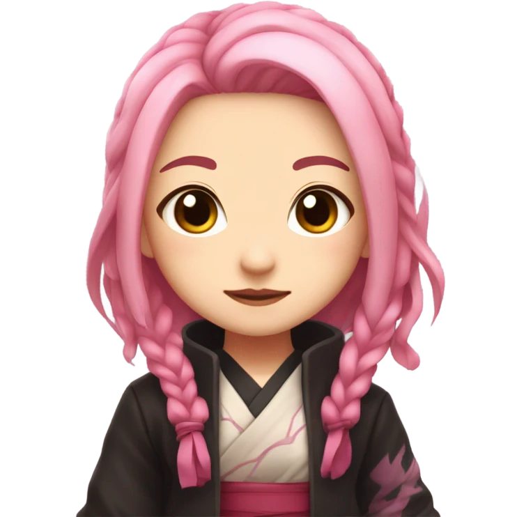 Nezuko cute pink emoji