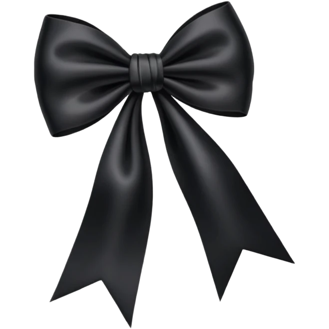 black bow emoji