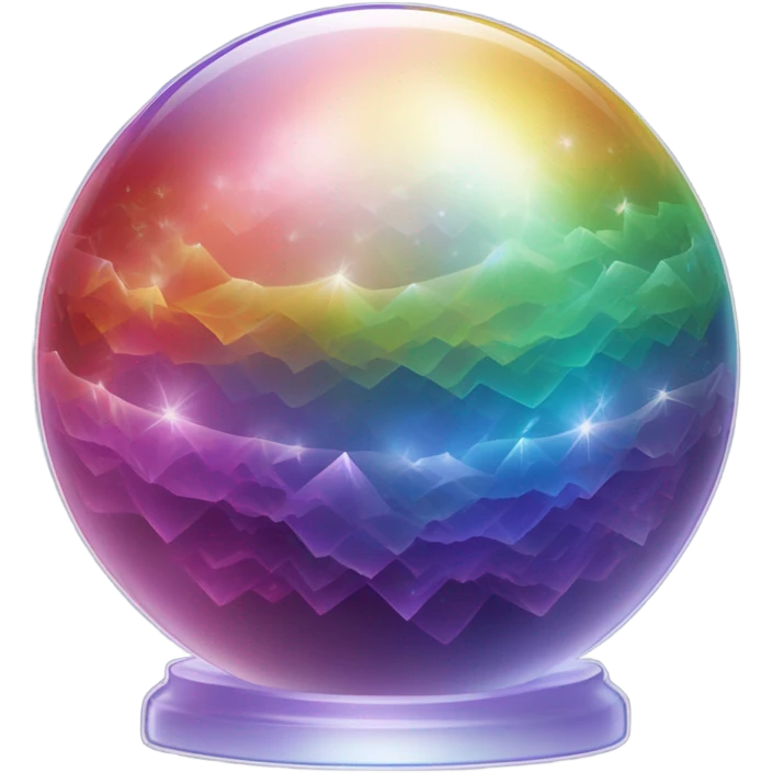 Rainbow crystal ball emoji